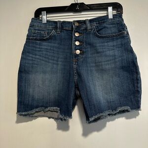 LEE - Heritage High-Rise Relaxed Fit Button Fly Jean Denim Shorts. Jorts.